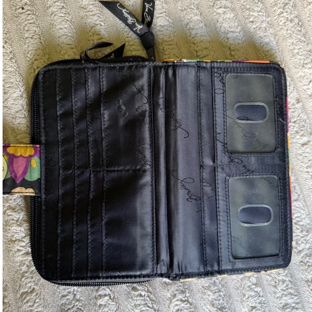 Vera Bradley Bundle Turnlock Wallet Zip ID Case Coin Pouch Quilted Floral 3pc St - Picture 7 of 11